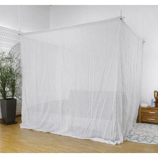HF- Abschirmbaldachin aus Abschirmgewebe, Kastenform fr Doppelbett , Silver Cotton, 42 dB