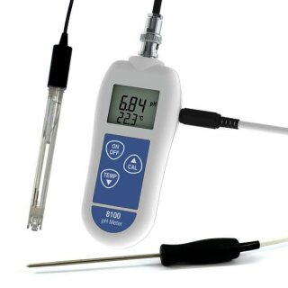 Modell 8100, pH- Meter- Set  mit Temperaturmessung
