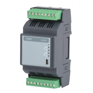 S4AO, RS-485 MODBUS Module with  4 Analogue Outputs 4 x 0-10V/ 20-40VAC, 20-60VDC