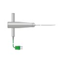 T- f&ouml;rmige Ofensonde, Edelstahl, Thermoelement Typ K, -75 bis +250&deg;C