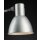 Shielded Work Lamp with Foot, Aluminium Silver Silk Matt, Arm Length 100cm