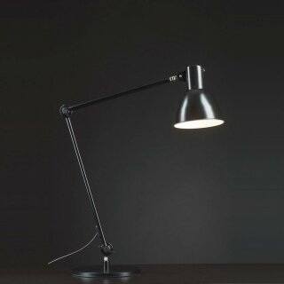 Shielded Black Work Lamp with Foot, Arm Length 100cm
