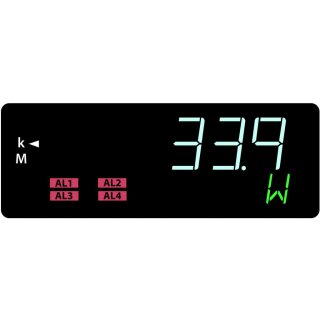 N32H, Programmierbares Einbaumessgert fr Gleichstrom- Systemparameter, 96 x 48mm