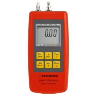 GMH3161-01, Digital Fine Manometer for Over/Under and Difference Pressure, -100 to 2500 Pa or ±2500 Pa