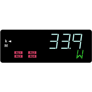 N32P, Programmierbares Einbaumessgert fr 1-Phasen- Netzparameter, 96 x 48mm 85-253VAC, 90-300VDC / 4 Relaisausgnge, RS-485, 1 Analogausgang