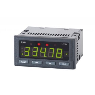 N30H, Panel Meter for DC Current and DCVoltage, 96 x 48mm 85-253VAC/DC / Transistor Output, RS-485, Anslog Outputs, 2 x Relays, Changeover