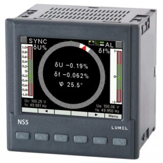 NS5, Synchronisiergerät zum Einspeisen von Drehstrom ins Netz 50-150V / 85-253VAC, 90-300VDC, RS-485 und Ethernet