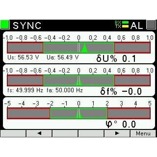 NS5, Synchronisiergert zum Einspeisen von Drehstrom ins Netz 50-150V / 20-40VAC, 20-60VDC, RS-485 und Ethernet