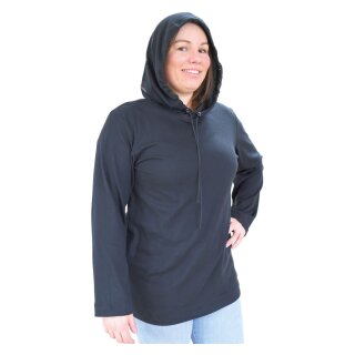 HF- Abschirm- Hoodie TBO aus Black-Jersey, 40dB, Abschirmkleidung S
