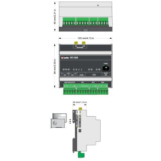 MTX-2050 v2, 2G/3G/LTE- Gateway mit Ethernet- Schnittstelle