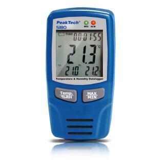 PeakTech 5180, 4-Channel Datalogger for Temperature/ Air Humidity