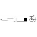 Weller Lötspitze Serie PT, Rundform, PT F7/ 1,2mm,...