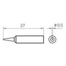 Weller Lötspitze Serie XNT Rundform, XNT 1/ 0,5mm,...