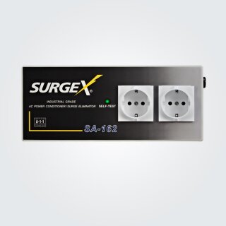 SurgeX Standalone SA162, eigenständiger Überspannungsableiter, 2 x CEE7/7 (Schuko)