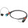 NKO2M3-FX-0-005, FIBERFOX EBC15, 2-Kanal Multimode Glasfaserkabel  10m, OM3 Luftspule