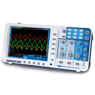 PeakTech 1260, 2-Ch., 200MHz Desktop Digital Storage Oscilloscope, 2GS/s