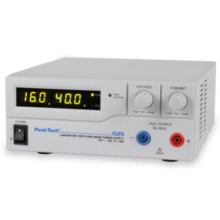 PeakTech 1525, Laboratory Switching Mode Power Supply  1-16 V/0-40 A DC