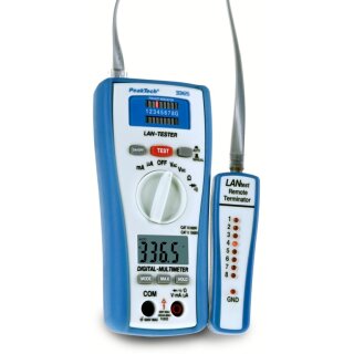 PeakTech 3365, 2 in 1 LAN-Tester mit Digital-Multimeter