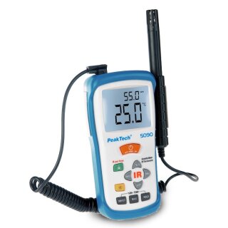 PeakTech 5090, IR-Thermometer/Luftfeuchtermessgert, -50 bis +500C, 8:1