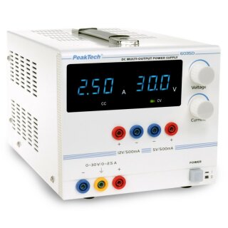 PeakTech 6035 D, Digital Lab Power Supply, 0-30VDC/ 5V /0.5A